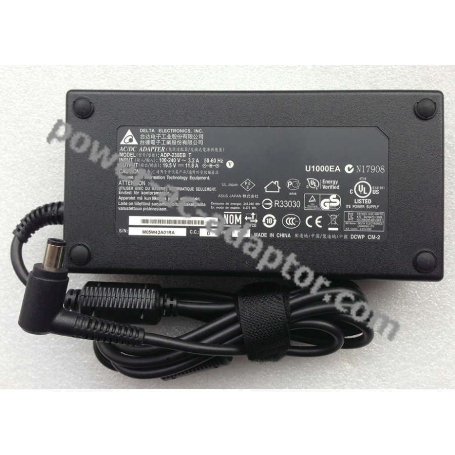 Original 230W MSI GT72 2QD-241US 19.5V 11.8A Notebook AC Adapter